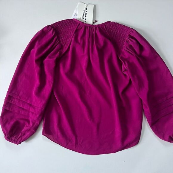 Isabel Marant NWT Lamaya crepe blouse 36 - Picture 14 of 14